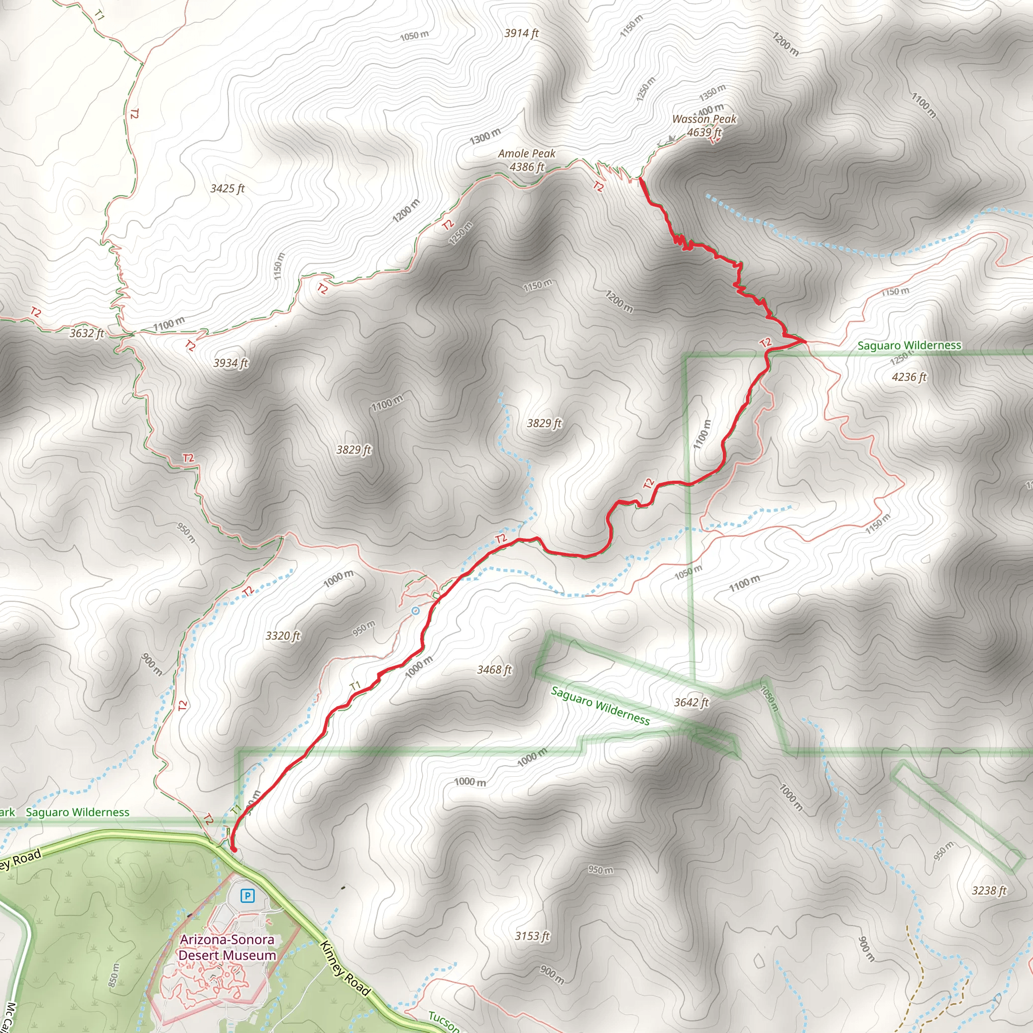 King Canyon Trail mobile static map