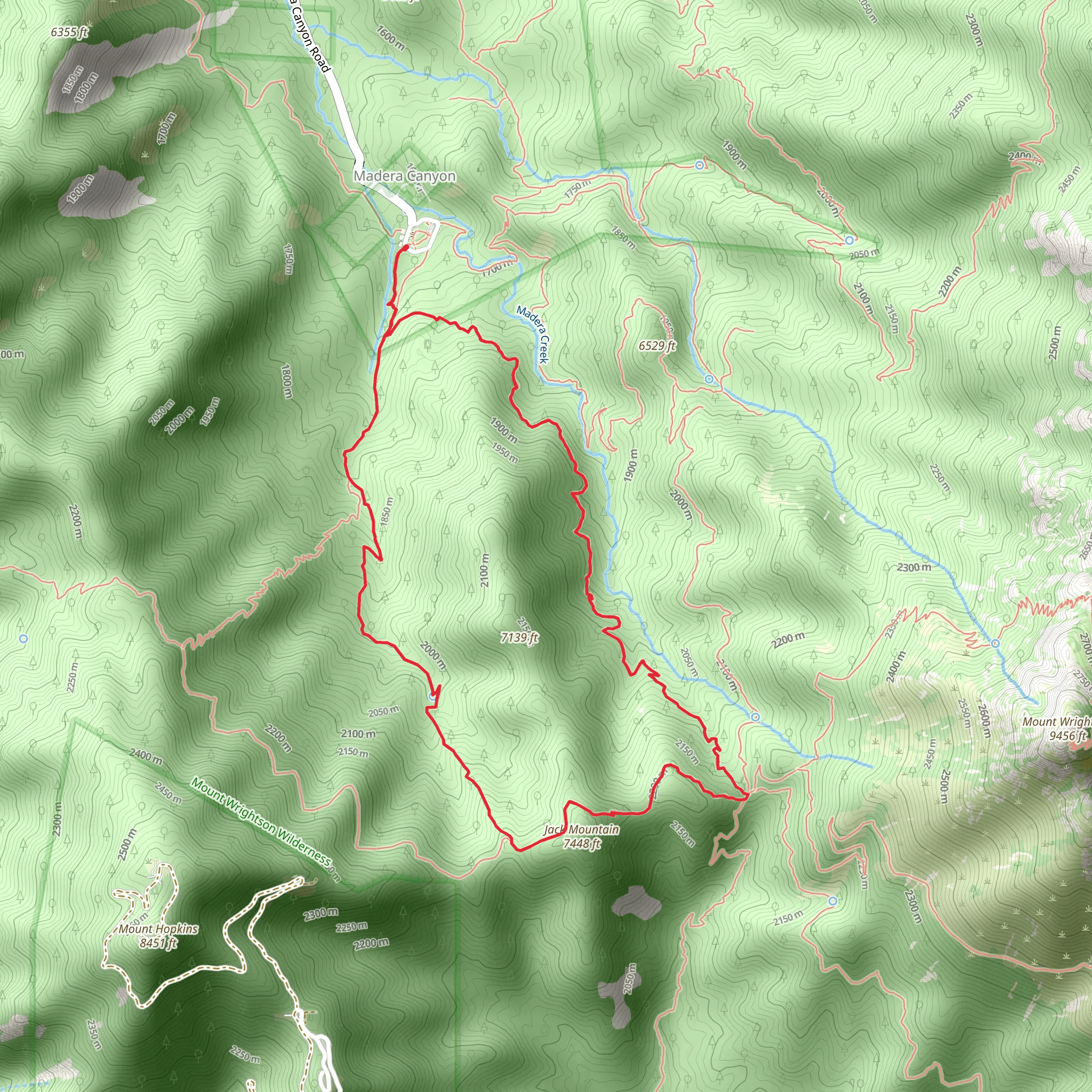 Carrie Nation Loop Trail mobile static map
