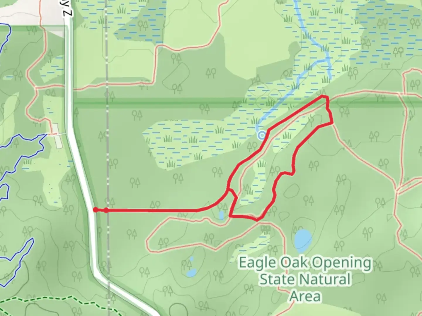 An image depicting the trail Stute Springs Loop Trail and its surrounding area.