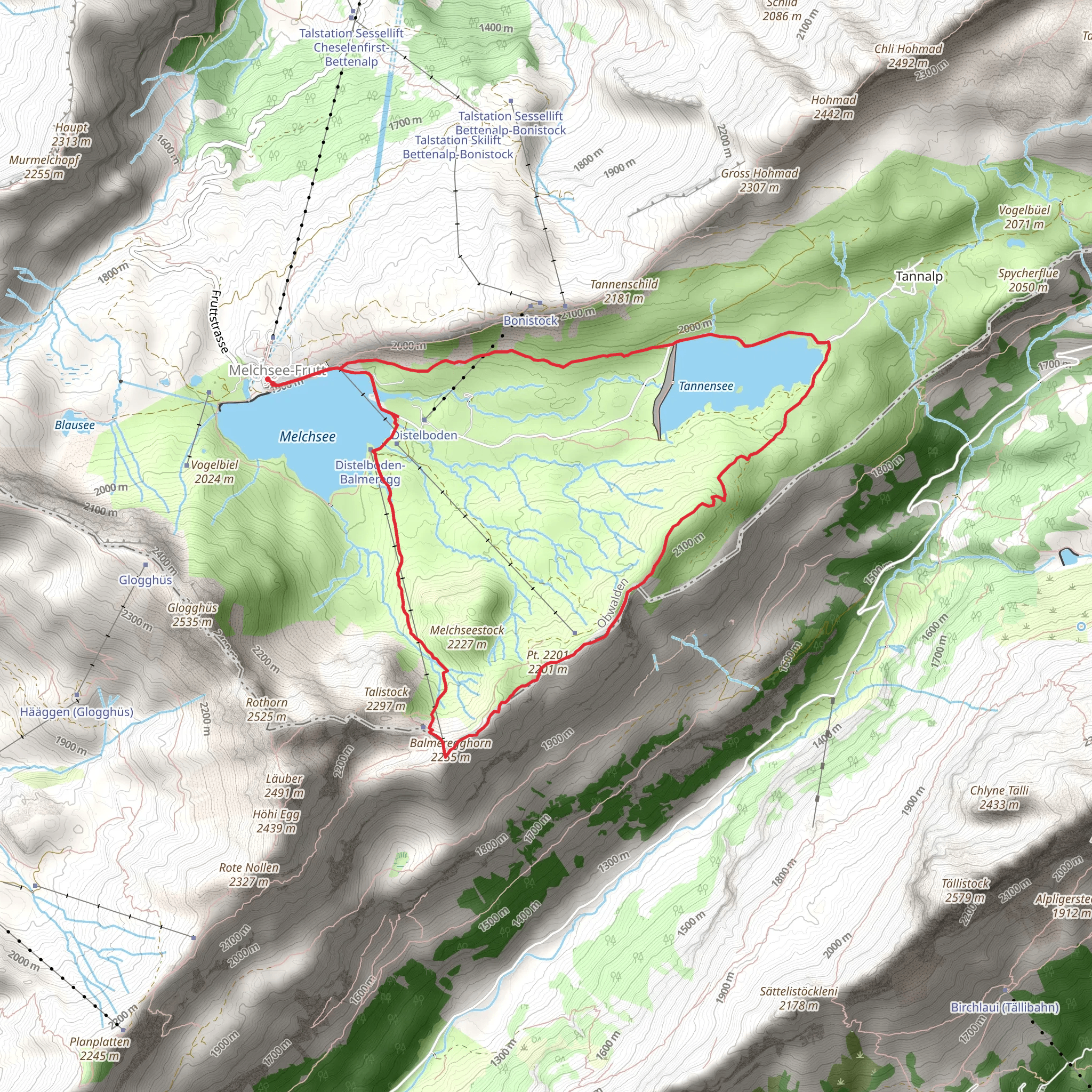Erzegg Circular Tour mobile static map