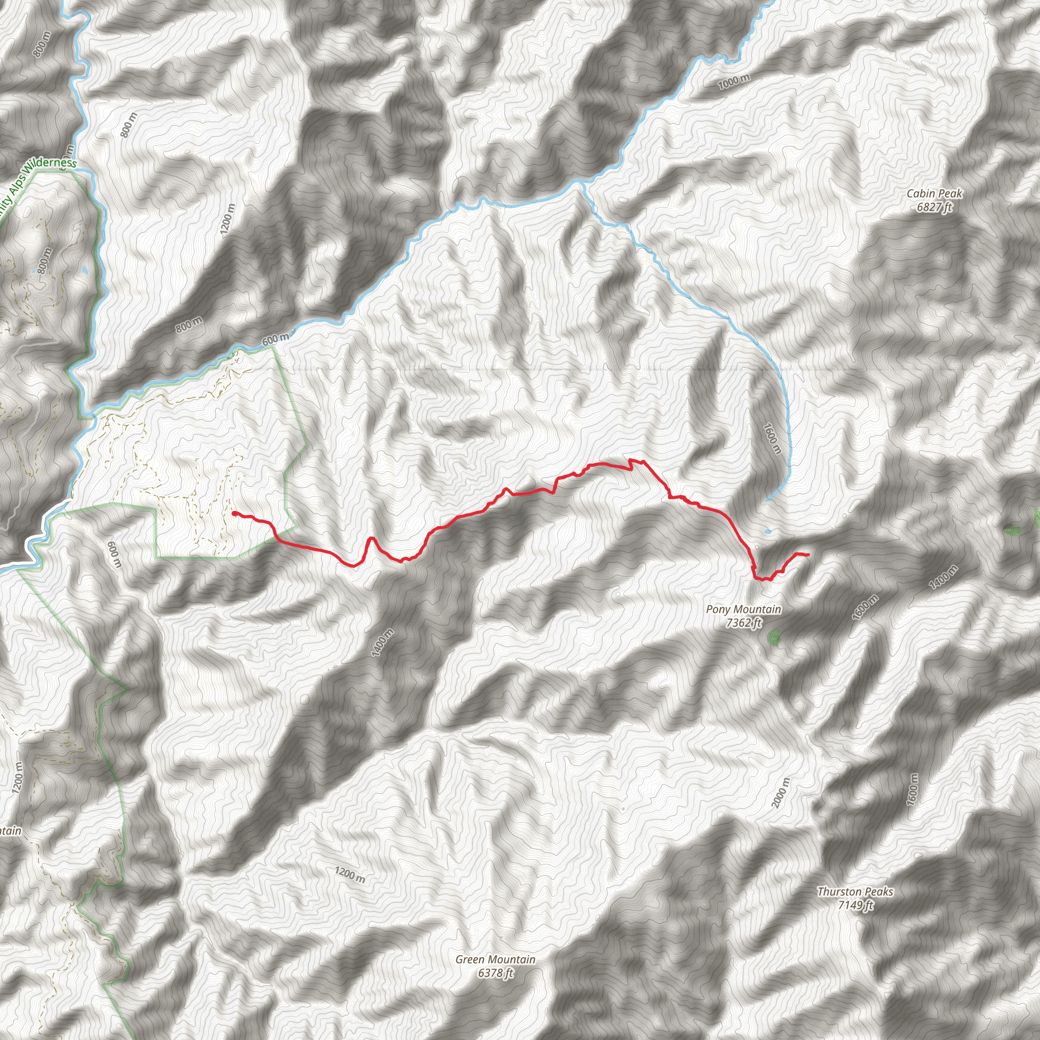 Jim Jam Trail mobile static map