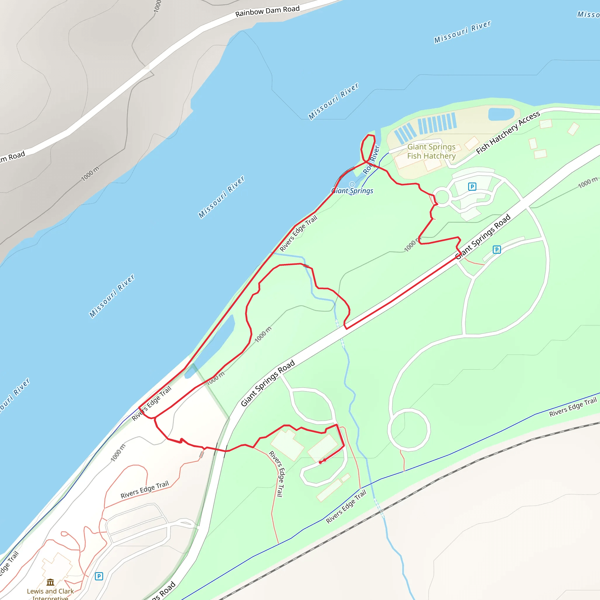 Heritage Park Loop mobile static map
