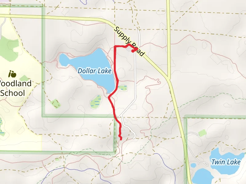 Dollar Lake and North Country Trail