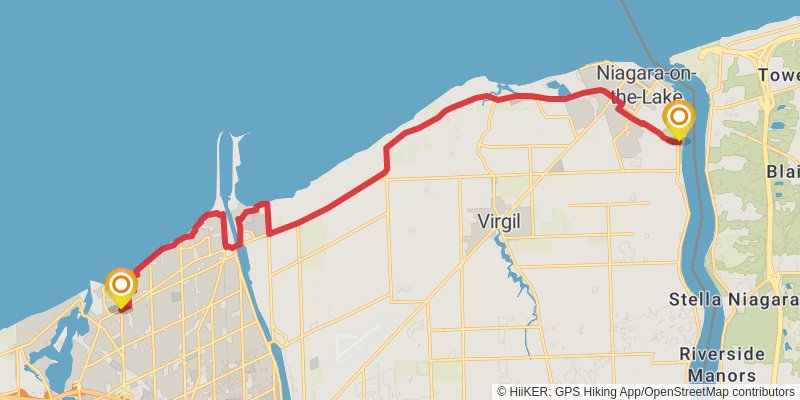 Waterfront Trail stage 32 Map