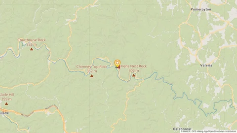 An image depicting the trail Tower Rock Trail and its surrounding area.