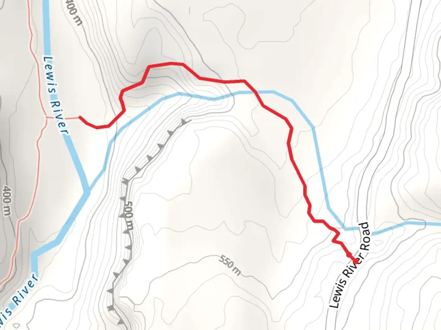 An image depicting the trail Speed Trail and its surrounding area.