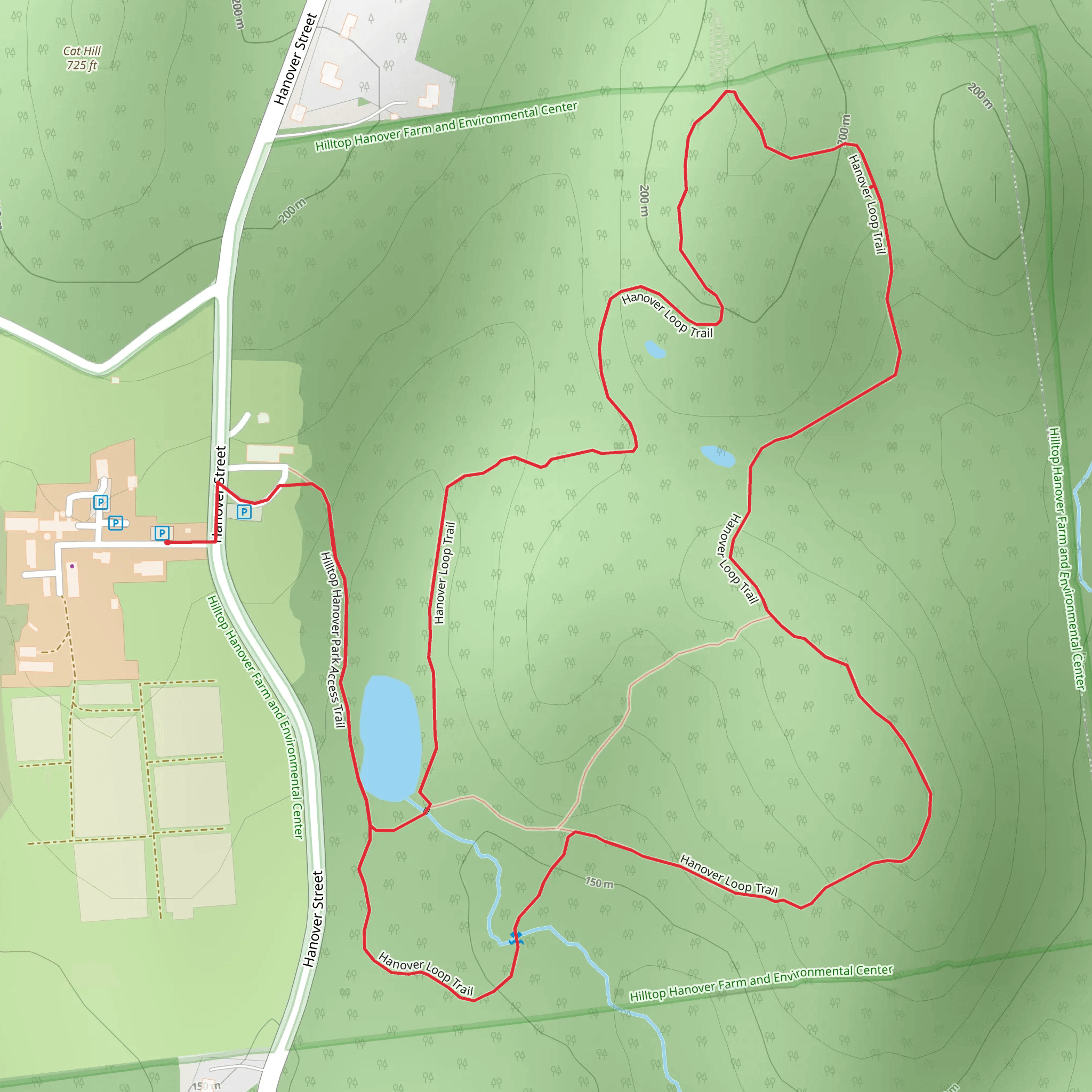 Hanover Loop Trail mobile static map
