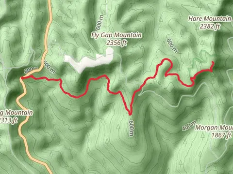 Hare Mountain Overlook via Ozark Highlands Trail