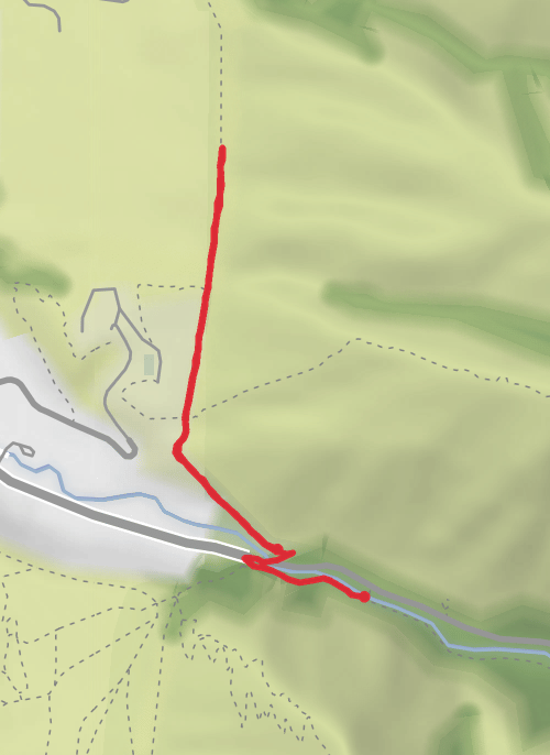 Hike on Big Baldy Providence Canyon Road mobile static map