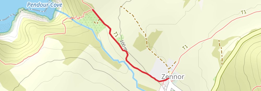South West Coast Path 5-Day Challenging Tour (Hillwalk Tours) spur 1 Map