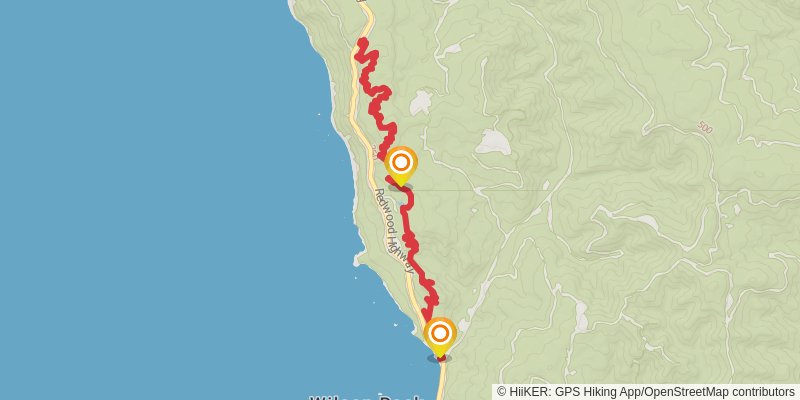 Coastal Trail - Demartin Section stage 2 Map