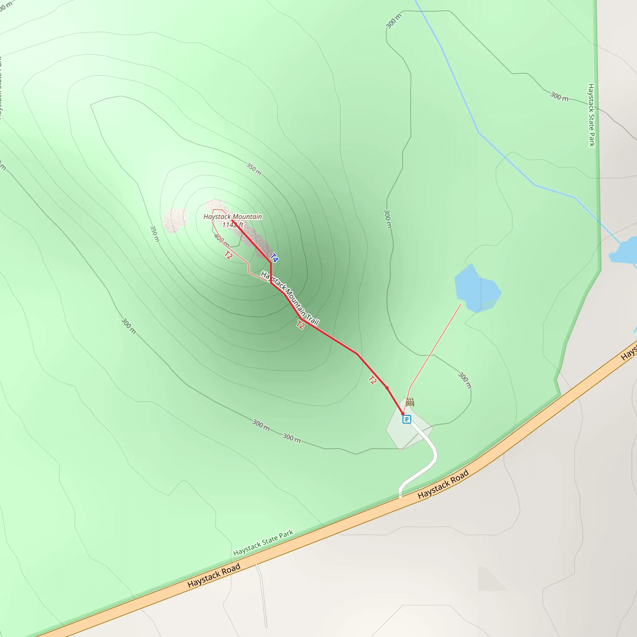 Haystack Mountain from Haystack Road mobile static map