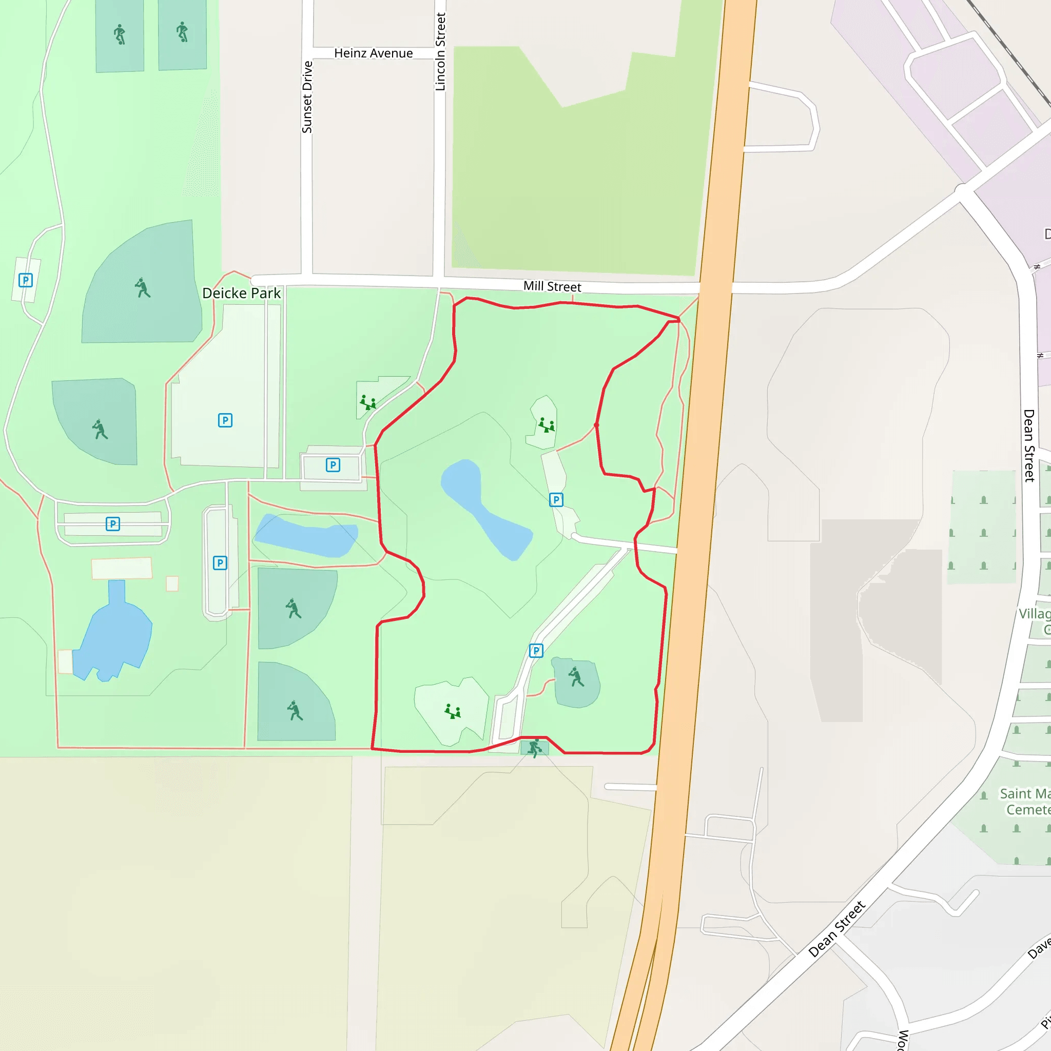 Mill Street Loop mobile static map