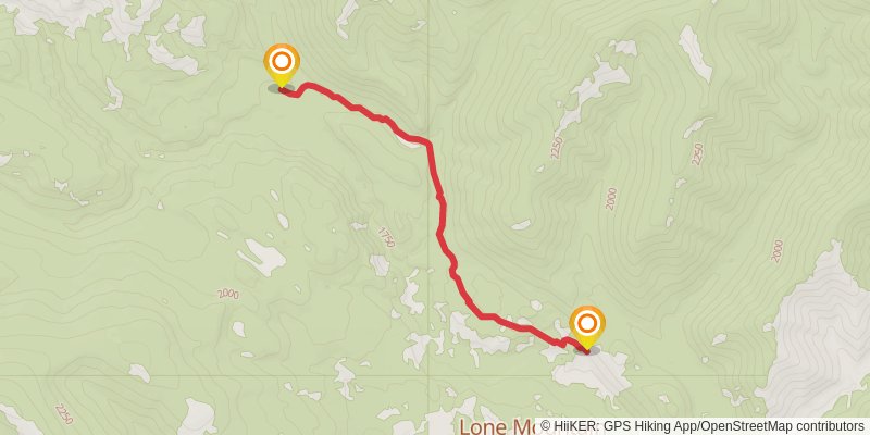 Landers Fork Trail stage 2 Map
