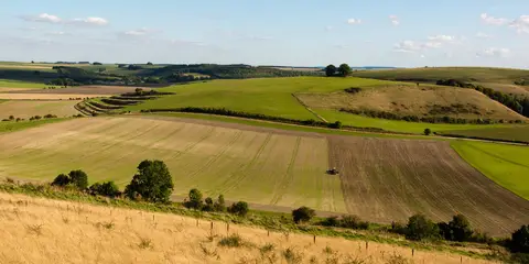 An image depicting the trail Imber Range Perimeter Path and its surrounding area.