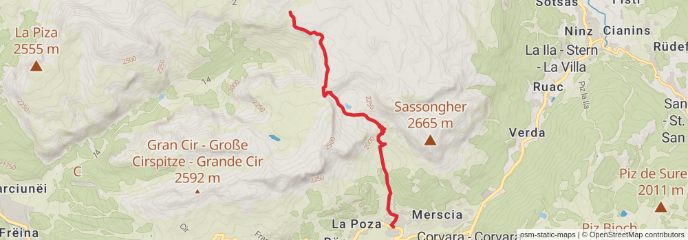 Sentiero Italia - Alps Section stage 41 Map