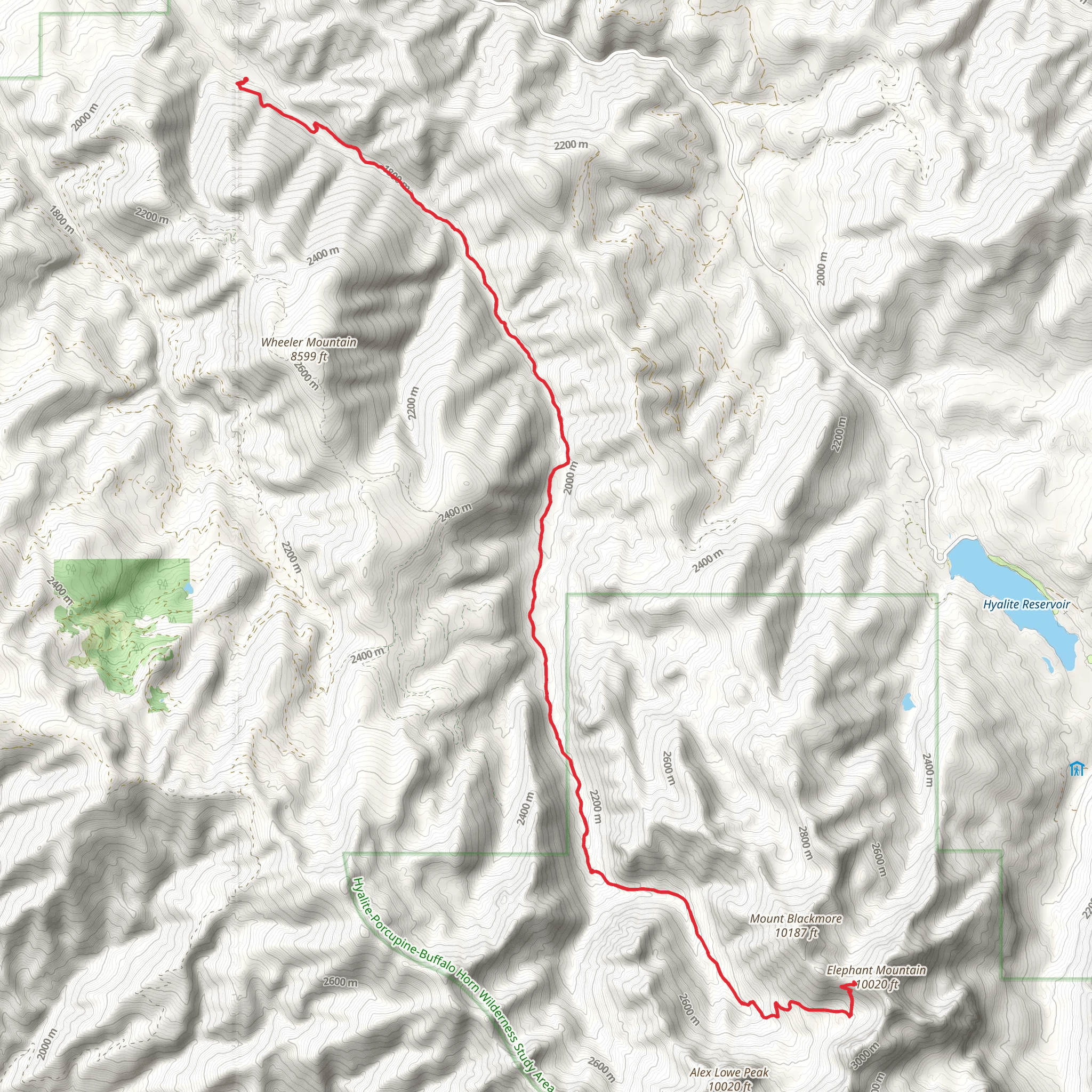 South Cottonwood Trail mobile static map