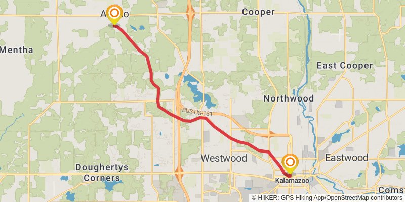 Kal-Haven Trail stage 3 Map