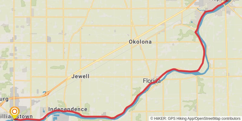 North Country Trail - Ohio stage 6 Map