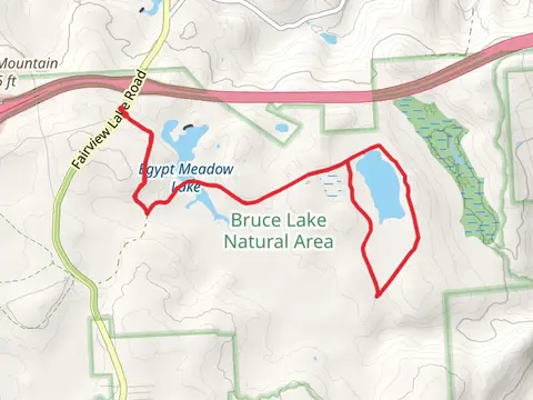 Egypt Meadow Lake and Bruce Lake Loop