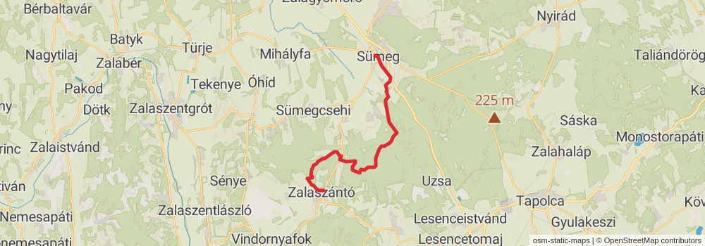 National Blue Trail - OKT stage 8 Map