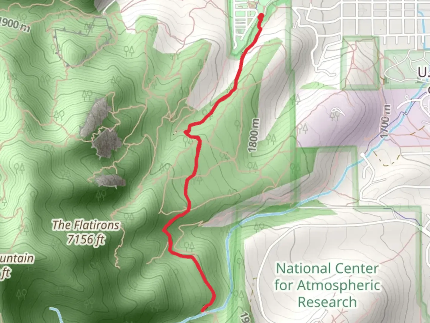 An image depicting the trail Mesa Trail and its surrounding area.