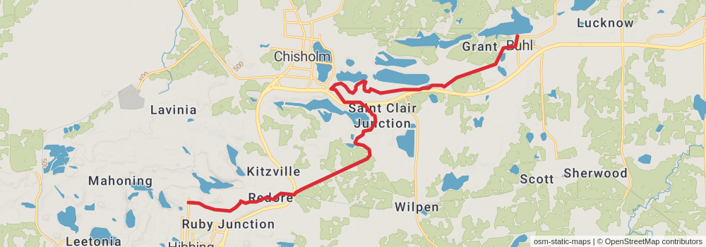 American Perimeter Trail - North Country Primary stage 183 Map