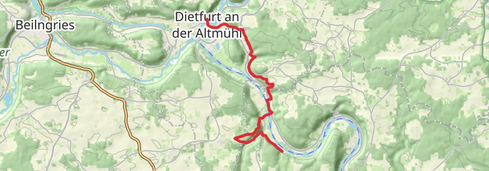 Jurasteig stage 10 Map