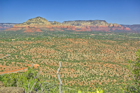 An image depicting the trail Anaconda Trail via Girdner Trail and its surrounding area.