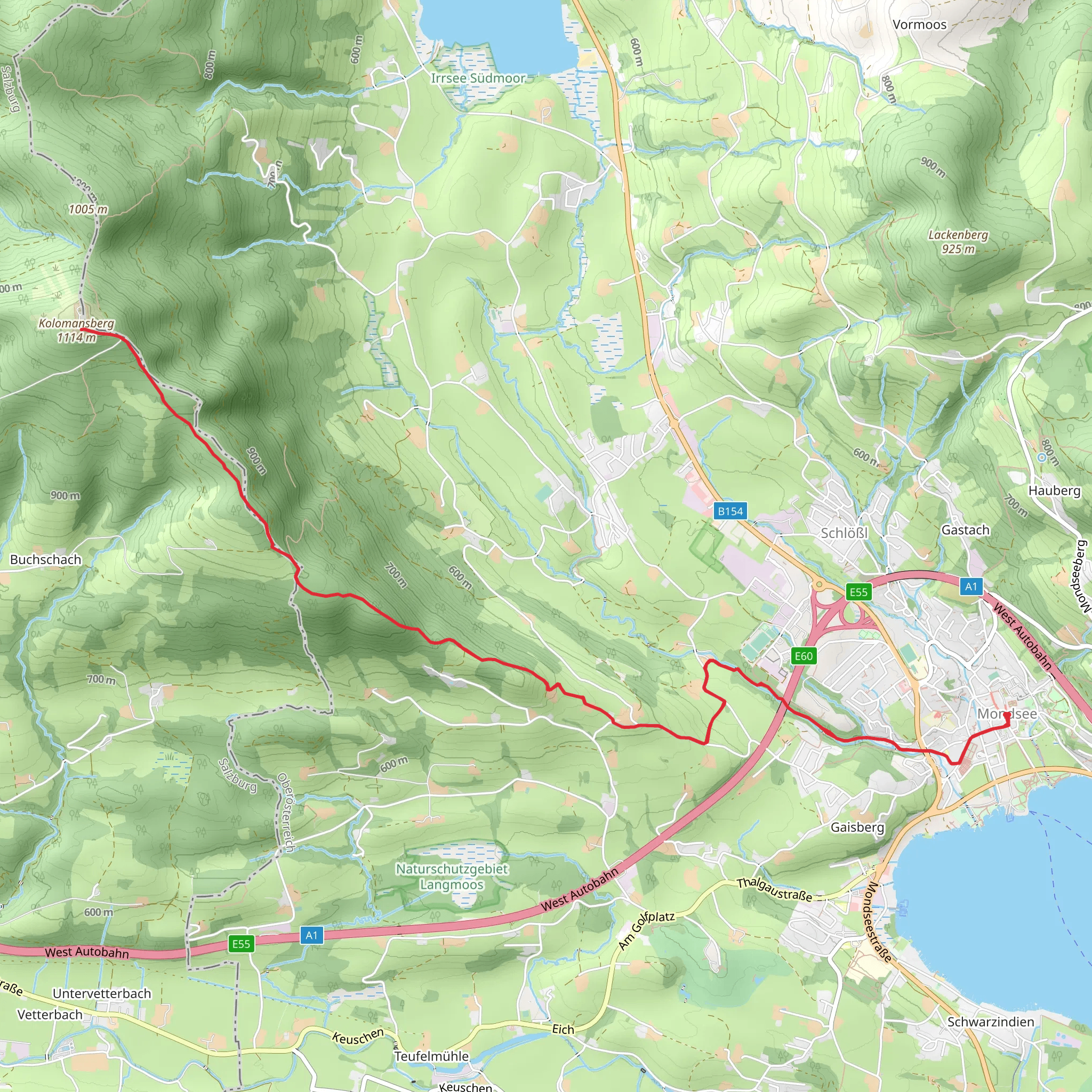 Helenental Valley to Koloman's Hill mobile static map