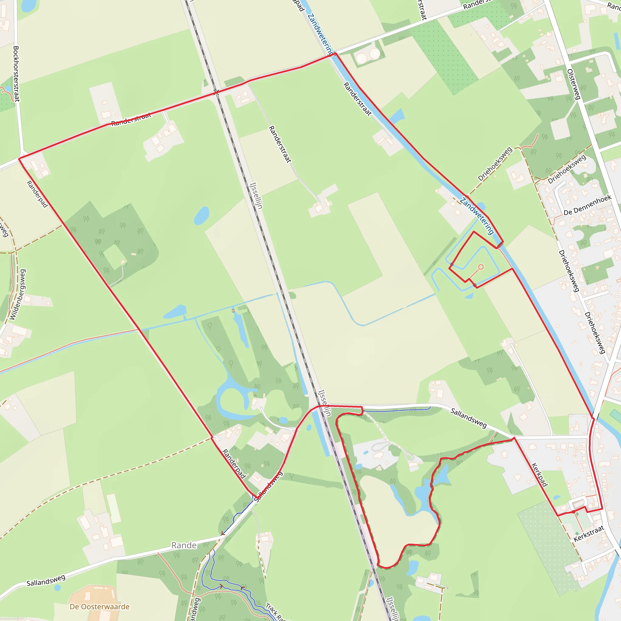Gemeente and Sallandpad Loop mobile static map