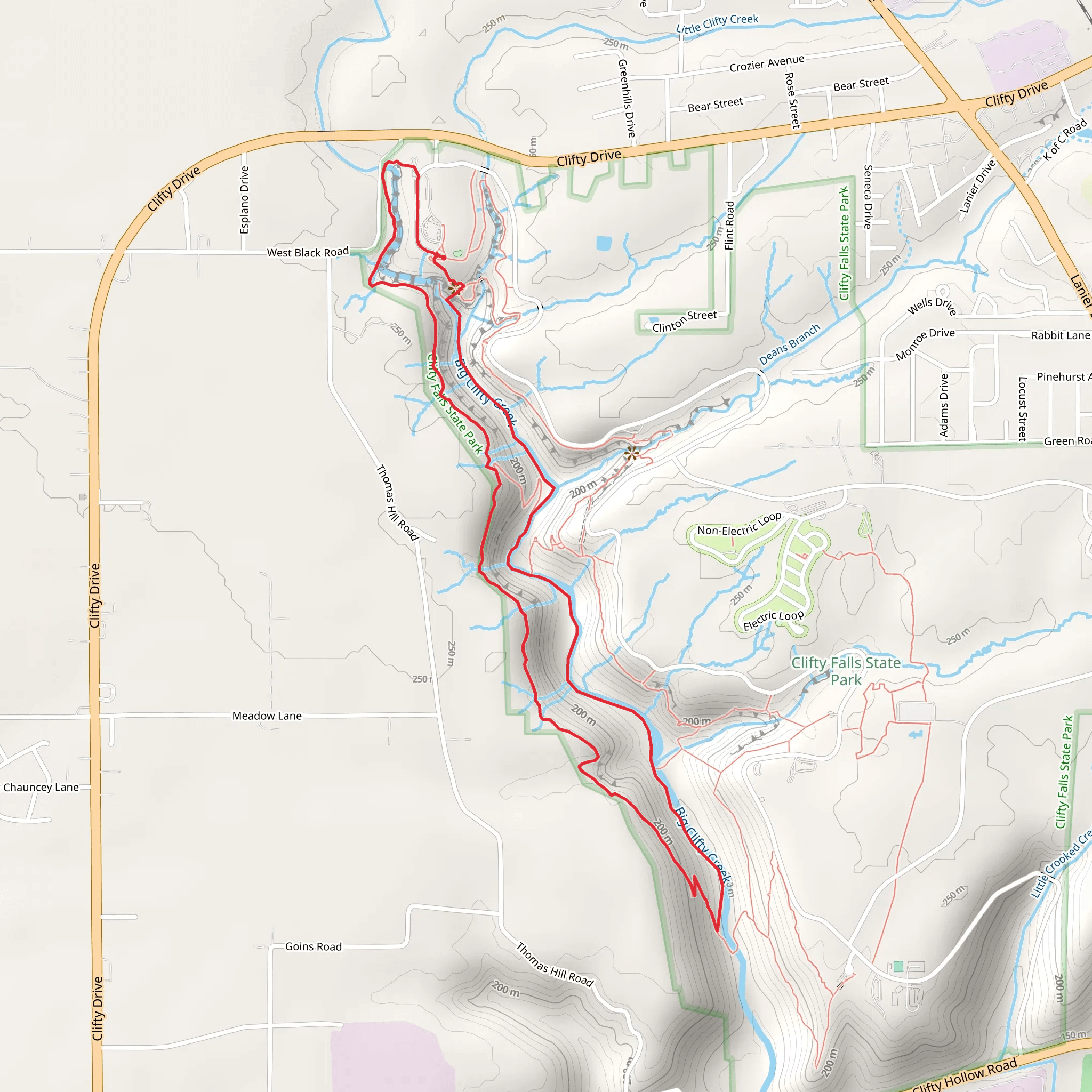 Trail 2 and 8 Loop mobile static map