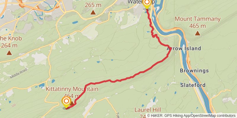 Appalachian Trail stage 128 Map