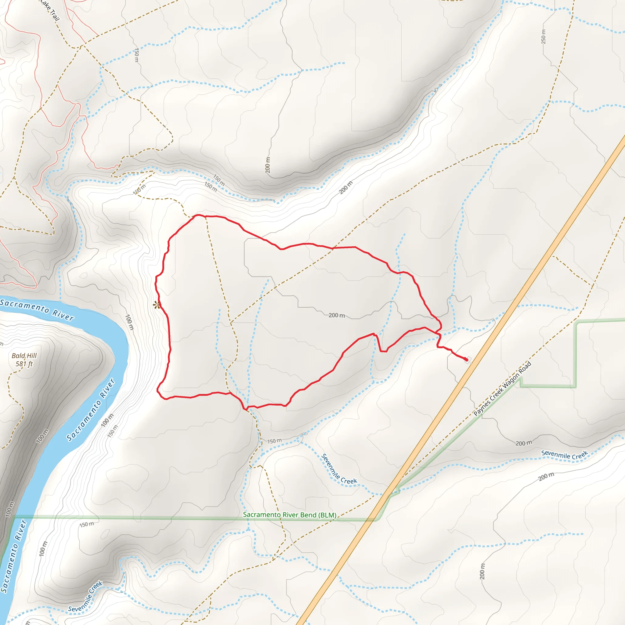 Iron Canyon Trail Loop mobile static map