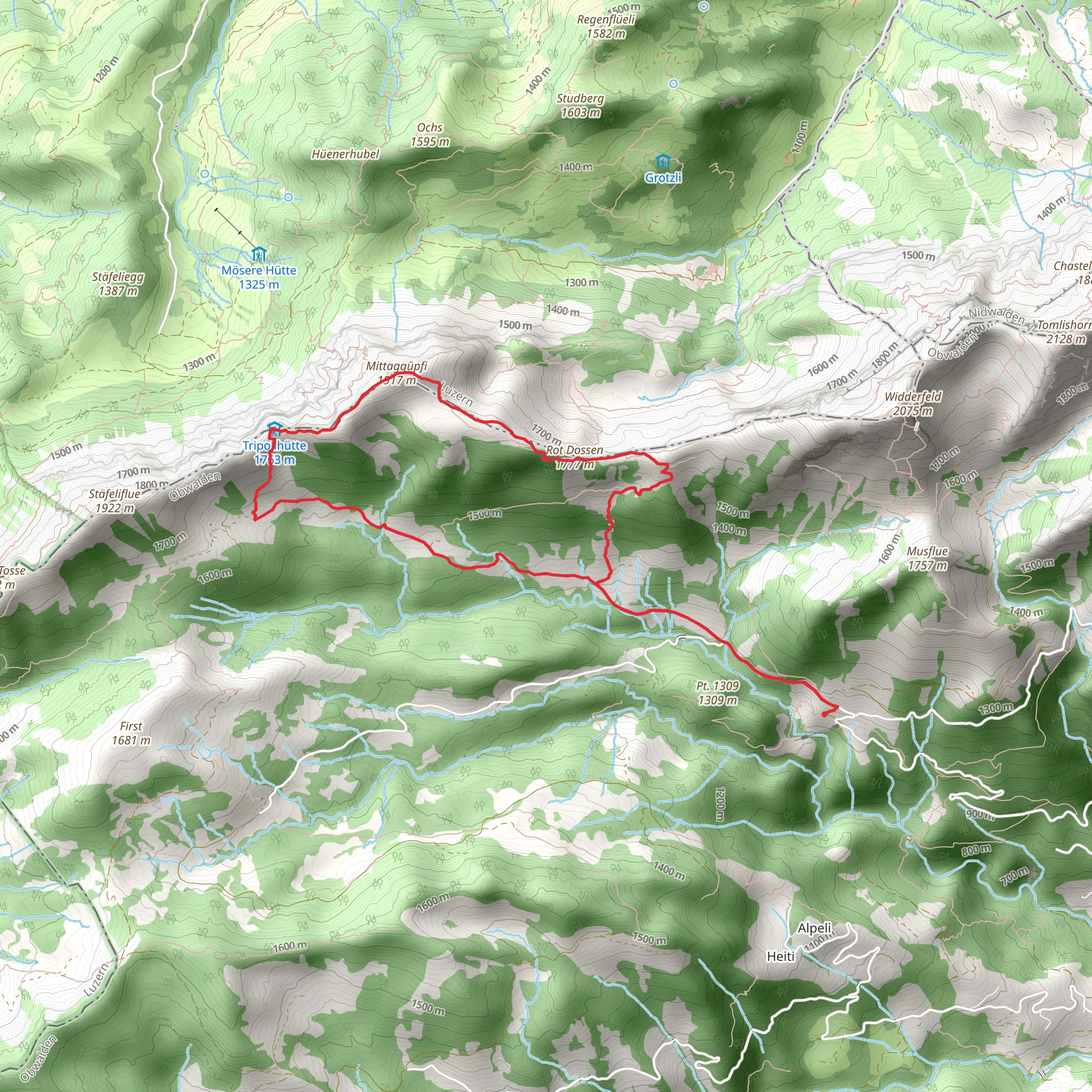 Mittaggüpfi Pilatus mobile static map