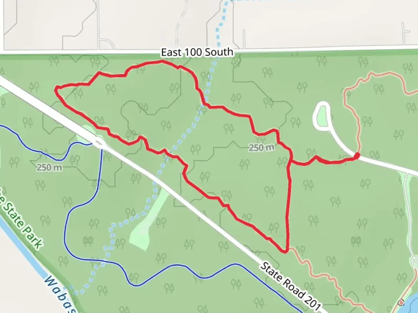 An image depicting the trail Trail 4 and Trail 5 Loop and its surrounding area.