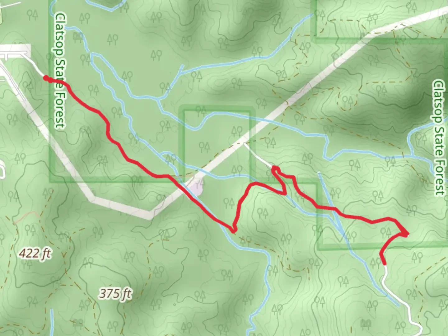 An image depicting the trail Forest Preserve Trail and its surrounding area.