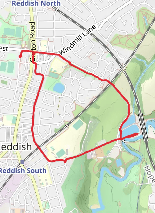 Stockport Running mobile static map