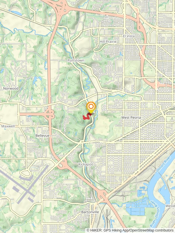 North Kickapoo Creek Road Walk