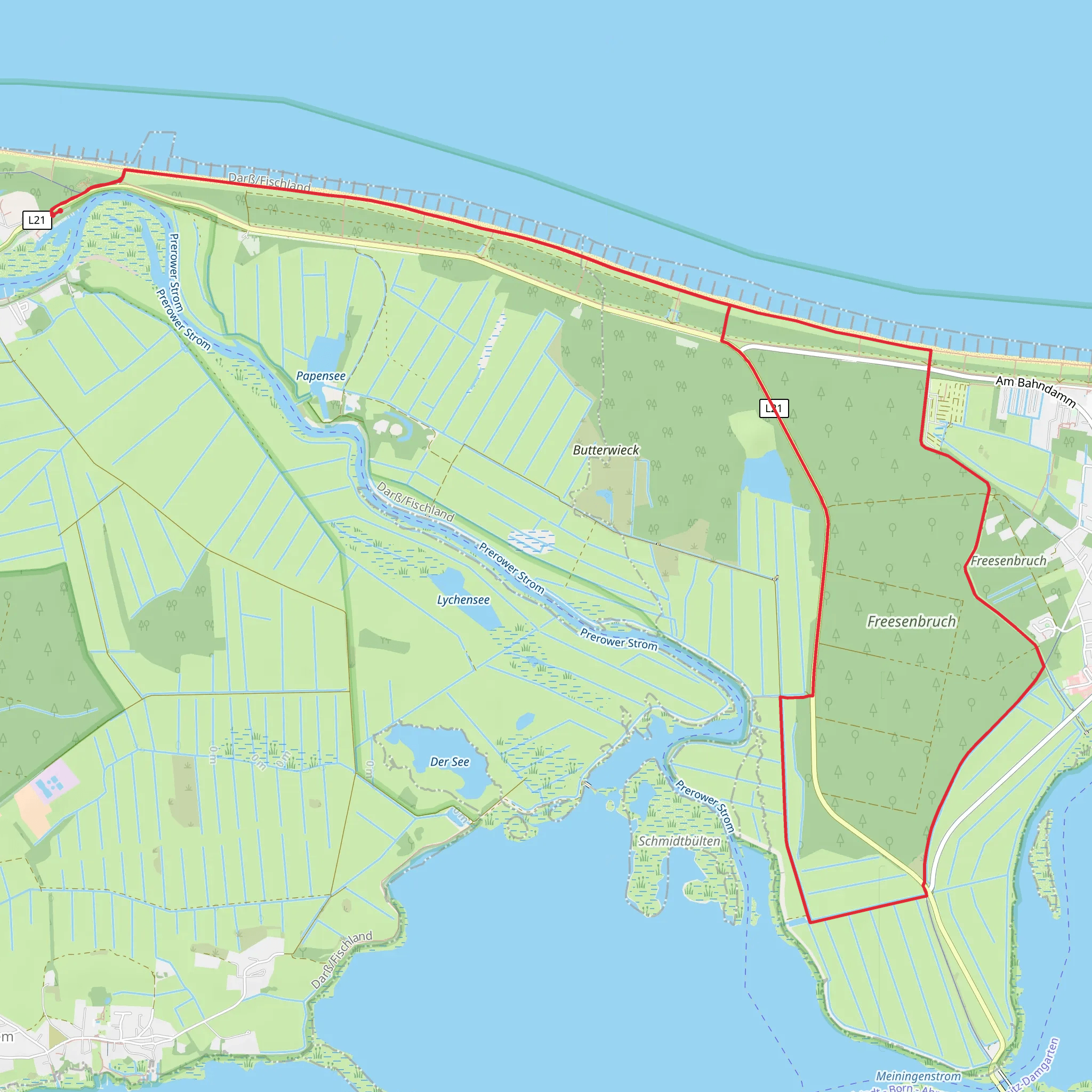 Freesenbruch Loop mobile static map