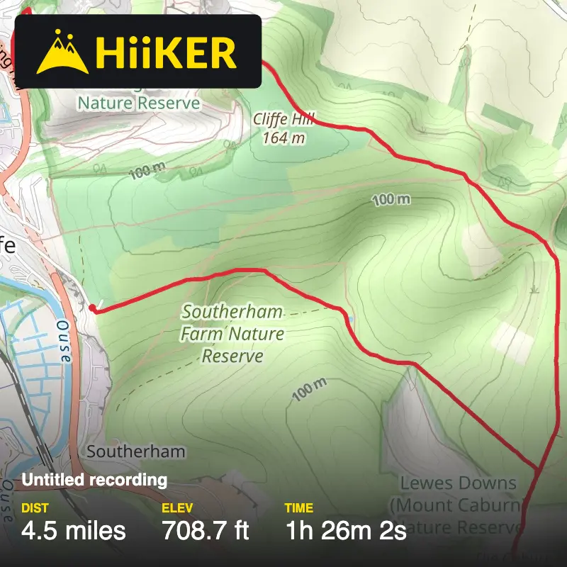 A map preview of the recording Untitled recording.
