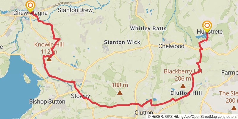 Three Peaks Loop of Avon stage 2 Map