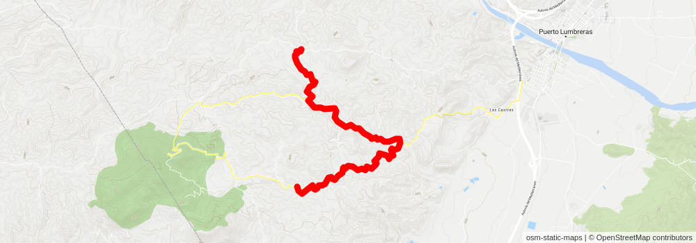 Puerto Lumbreras - Cabezo de la Jara - Puerto Lumbreras PR MU 27 stage 2 Map