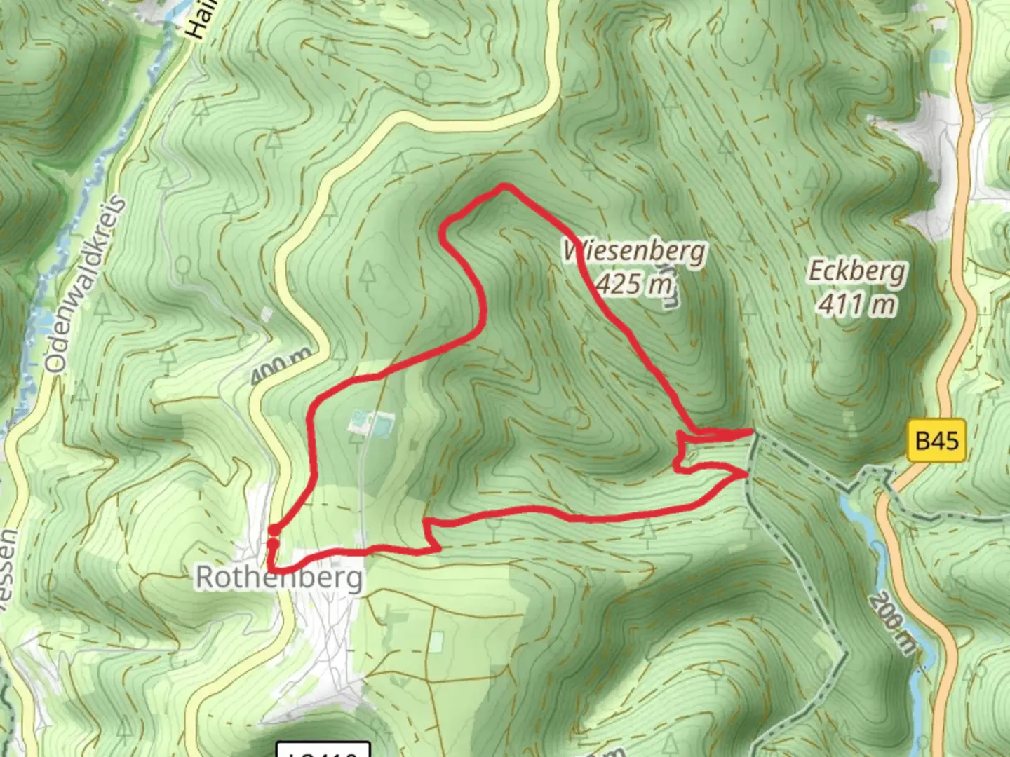 An image depicting the trail Rundwanderweg Rothenberg 2 and its surrounding area.