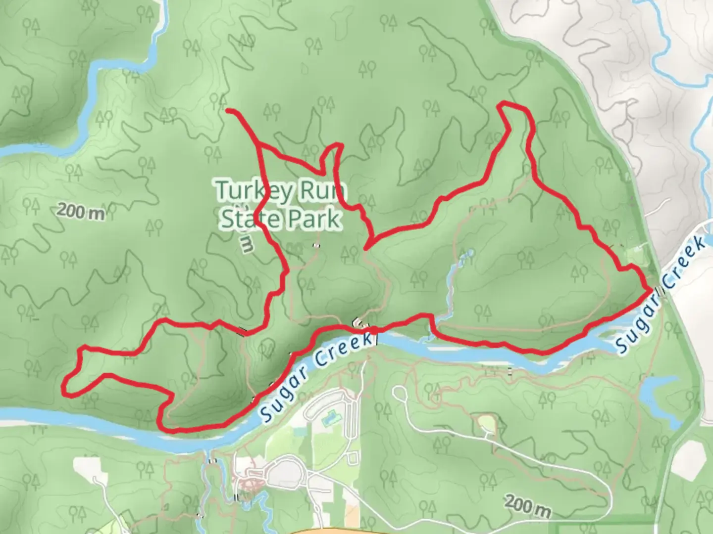 An image depicting the trail Trail 4,5 and 10 Loop and its surrounding area.