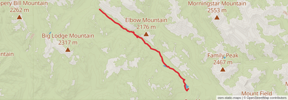 American Perimeter Trail - Rocky Mountains Primary stage 139 Map