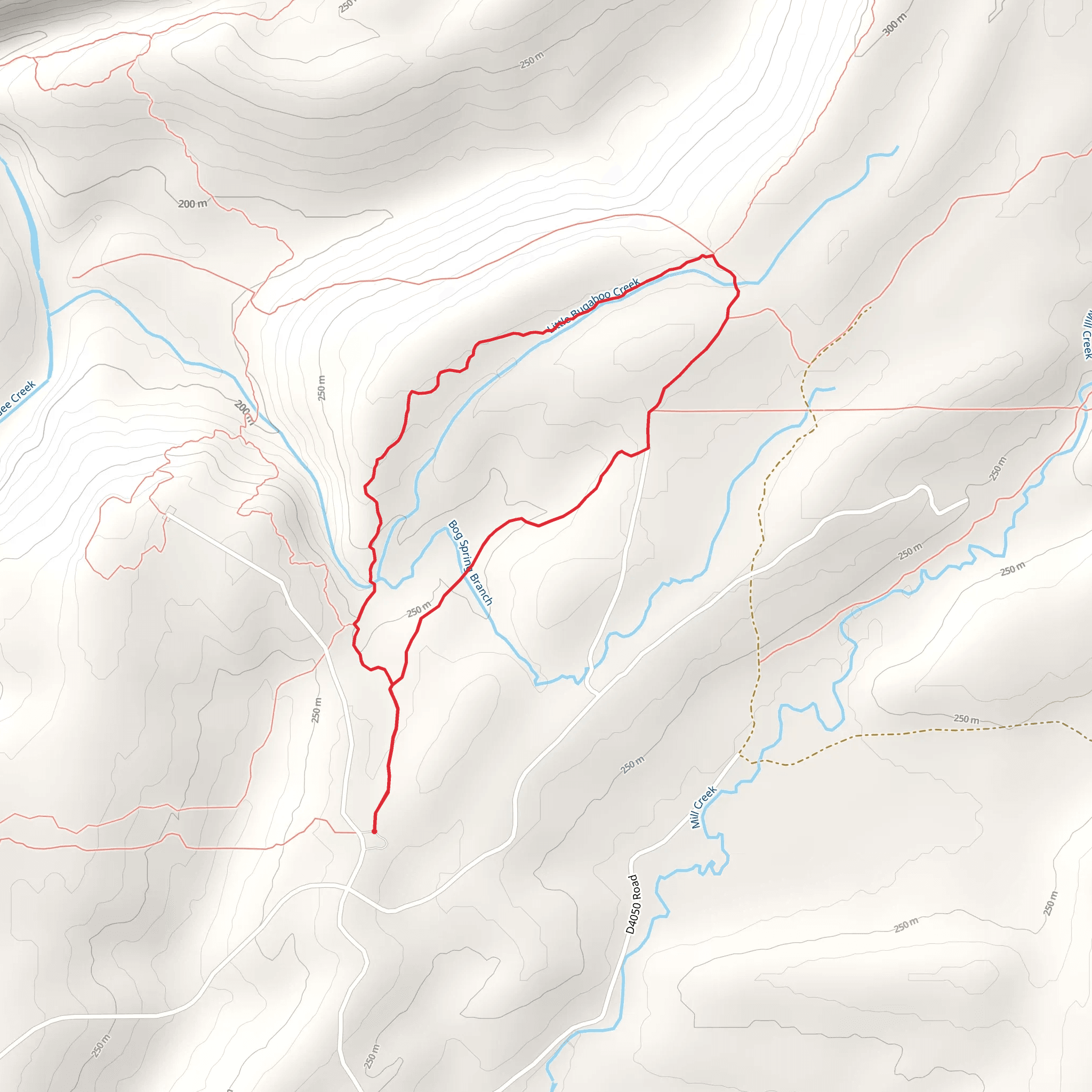South Rim and Little Bugaboo Loop mobile static map