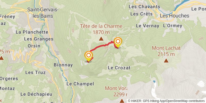Goûter Route alt 1 Map