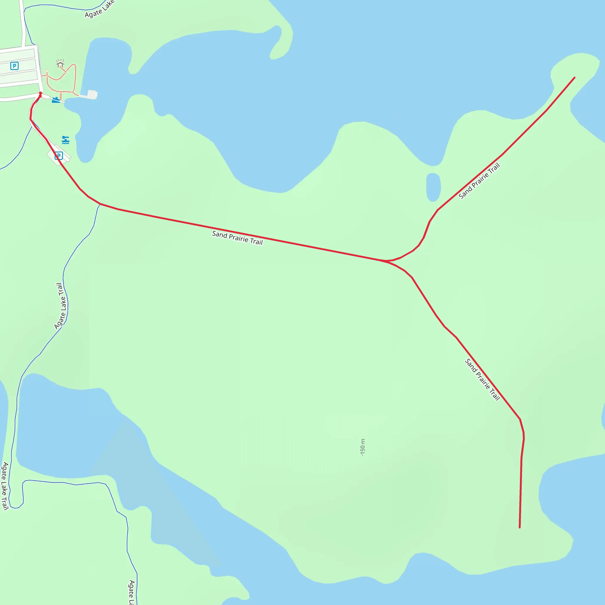 Sand Prairie Trail mobile static map