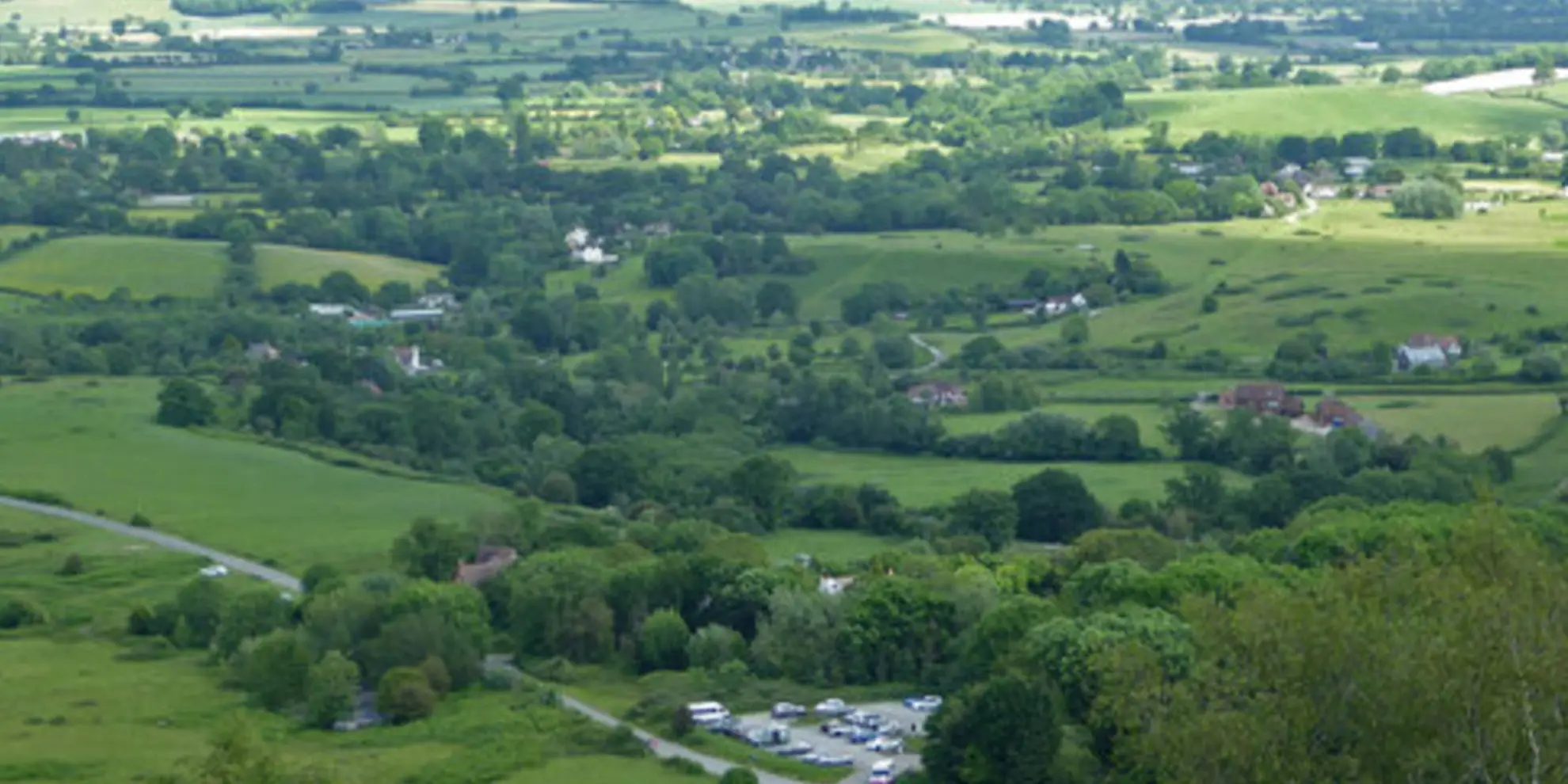 An image depicting the trail The Malverns from the Gullet and its surrounding area.